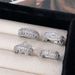Zircon Inlaid Full Diamond Open Ring, Horseshoe Star, Exquisite, Light Luxury, High-end Feeling, ISN Style, Super_ipsvogv.com