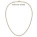 Tennis Necklace Three-Prong Single Row 4mm Zircon Chain Jewelry Unisex Hip-Hop Accessories Niche Design_ipsvogv.com