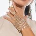 New bride bracelet ring integrated Latin dance high end rhinestone hand back chain performance hand jewelry wedding accessories_ipsvogv.com