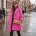 Women's Clothing F0281 fashion plush suit collar jacket women's long fur jacket tops for women_ipsvogv.com
