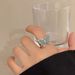 New Chinese Style Light Blue Butterfly Ring For Women, Niche Temperament Cool Refreshing Feeling. Set With Diamonds And_ipsvogv.com