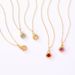 summer New S925 Silver Candy Colored Gem Pendant Female Gold Plated Diamond Fashion Clavicle Chain Light Luxury_ipsvogv.com