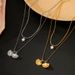 Unisex 14K Gold Double Layer Pearl Shell Stainless Steel Necklace Female Ins Style Niche Design All Match Five Pointed Star Necklace_ipsvogv.com