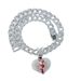 Hip Hop Personality Love Men's Diamond Necklace HIPHOP Jewelry Cuban Chain Painted Oil Heart Pendant_ipsvogv.com