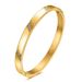 2PCS 6MM Simple Light Gold Fashion Dia Bevelled 304 Stainless Steel Bracelet For Women_ipsvogv.com