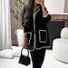 Women's suit autumn new fashion casual loose solid color two-piece set_ipsvogv.com
