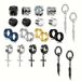 Stainless Steel Earrings Magnet Ear Clip Earrings Cross Earring Leaf Set_ipsvogv.com