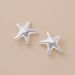 Sterling Silver Starfish Earrings Niche Design Irregular Earrings Earrings_ipsvogv.com