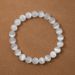 Natural Transparent Gypsum Men's And Women's White Cat Eye Stone Bracelet, Ice Seed Translucent Ethnic Style Single_ipsvogv.com