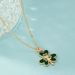 Love Hollow Emerald Necklace Pendant Simple Temperament Personality Clavicle Necklace For Women_ipsvogv.com