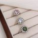 New Handheld Flower Set With Zircon Open Ring, Niche Design, Colorful Treasure Twisted Rope, Light Luxury And High-end_ipsvogv.com