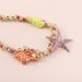 N10774 Leisure Vacation Style ZA Alloy Drip Oil Starfish Shell Exaggerated Beaded Necklace for Women_ipsvogv.com