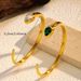 Women’s Jewelry Set Fashion Simple Light Luxury High End Gold Plated Stainless Steel Bracelet_ipsvogv.com