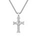 Celtic knot hollow titanium steel cross necklace neutral style men and women wear eternal knot pendant_ipsvogv.com