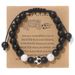 Men's Football Bracelet - Handwoven Volcanic & Zebra Stone Beads (World Cup Fan Gift)_ipsvogv.com