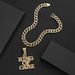 Hip Hop New Product 81king Of Carz Full Diamond Alloy Pendant Rap Cuban Chain Men's Necklace_ipsvogv.com