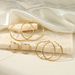 Women’s Jewelry Set Fashion Simple And Popular 30/40/50/60mm Stainless Steel Round Earrings Personality Fashion Gold Geometric Earrings_ipsvogv.com