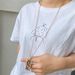 New Long Sweater Chain Jewelry Alloy Leopard Necklace Simple Fashion Exaggerated Pendant Necklace_ipsvogv.com