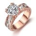 Women's Alloy Plated 14k Rose Gold Colored Ring Jewelry_ipsvogv.com