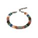 Duobao Color Volcanic Stone Bracelet For Men, Niche Design With A High-end Feel, Stainless Steel Hand Jewelry, Men's_ipsvogv.com