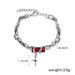 Dark Punk Hip-Hop Style Obsidian Wrapped Cross Men's Bracelet Personality Trendy Brand Sense Star Couple Jewelry_ipsvogv.com