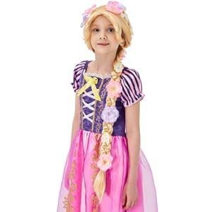 Stage performance wig performance costume wig children adult birthday party photo long hair princess role play_ipsvogv.com
