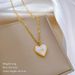 Full Body 【 Titanium Steel 】 Love Shell Star Furnace Real Gold Necklace Female Ins Internet Celebrity Clavicle Chain 【 】 【 】 【 】_ipsvogv.com