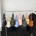 Women's Bags New down bag, cotton clothing, women's bag, simple cotton filled space bag, tote bag, soft checkered portable shoulder bag_ipsvogv.com