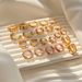 Colored zircon series light luxury earrings plated with K real gold color preserving retro peach heart round earrings_ipsvogv.com