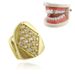 Women's Jewelry Diamond Zircon Electroplating Single Hip Hop Tooth Braces Teeth Grillz Halloween Teeth_ipsvogv.com