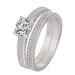 Starry Sky Small Diamond Ring Combination Ring Inlaid With Diamond Zircon Engagement Ring Children's Love Simple Platinum Plated Couple Ring_ipsvogv.com