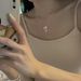 Brass Electroplated Thick Silver Ribbon Bowknot Rice Bead New Simple Niche Design Sense Cool Ins Necklace_ipsvogv.com