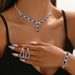 Elegant Bride Necklace, Earrings, Bracelet, Three Sets Of New Products, Simple And Trdy Claw Chain Jewelry Set For_ipsvogv.com