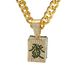 National trend mahjong pendant is popular Cuban chain is the same for men and women. Niche hip hop style accessories_ipsvogv.com