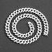 Unisex Hip Hop 12mm Bubble Chain Cuban Chain 4 Rows Of Zircon Rose Gold Men And Women Hip Hop Simple Trend Necklace_ipsvogv.com