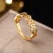 Money Coin Attract Wealth Transport Copper Coins. Open Mouth Rings For Women, Fashionable And Versatile. Hollow Out Ring_ipsvogv.com