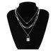 Women's Heart Retro Necklace Personality Multi Layer Alloy Necklace Creative Necklace Female_ipsvogv.com