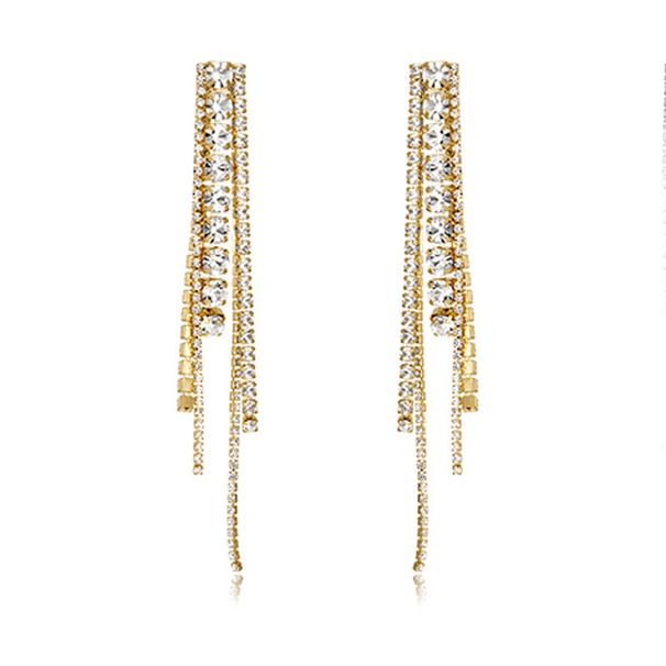Trendy elegant new tassel earrings women's high-grade retro Bohemian long earrings women earrings_ipsvogv.com