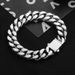 Hip Hop Trendy Men's Titanium Steel Braided Miami Fashion Simple Four-Sided Polished Dominant Cuban Jewelry Clasp_ipsvogv.com