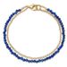 Charm Bracelets New 3mm Natural Stone Double Layer Bracelet Faceted Lapis Lazuli Peacock Beaded Bracelet Fashion_ipsvogv.com