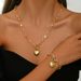 Jewelry & Accessories Necklace Buckle Peach Heart Love Pendant Necklace Ladies Fashion Simple Temperament Heart Shaped Neck Jewelry_ipsvogv.com