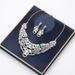 Chenhao Jewelry Hot Sale Simple Earrings Necklace Set Wedding Dress Shooting Accessories_ipsvogv.com
