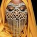 Halloween masquerade rhinestone catwoman mask party hollow tassel face jewelry_ipsvogv.com