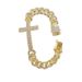 New Hip-Hop Trendy Men's Style Diamond-Studded Cross Cuban Chain Personality Full Diamond Bracelet For Men And Women_ipsvogv.com
