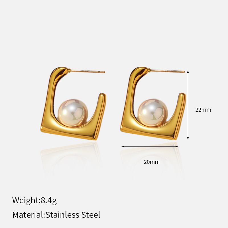 Women’s Jewelry Set Fashion Stainless Steel Earrings For Girls Atmosphere High End Vacuum Plating Gold Leaf Design Earrings_ipsvogv.com