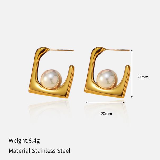 Women’s Jewelry Set Fashion Stainless Steel Earrings For Girls Atmosphere High End Vacuum Plating Gold Leaf Design Earrings_ipsvogv.com