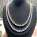 Men’s Jewelry Set Fashion Chain Necklaces Fashion Trend Zircon Tennis Chain Couple Style Hip Hop_ipsvogv.com