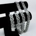 Unisex Hip Hop Trendy 17 Diamond Shaped Hollow Cuban Chain Diamond Bracelet For Men And Women Hiphop Necklace_ipsvogv.com