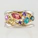 Cao Shi's Summer New Style Fashionable Multi Colored Stone Ring, Women's Popular Versatile Handmade Jewelry_ipsvogv.com
