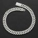 Meisa New Hip Hop 18MM Four Row Zircon Diamond Cuban Chain Personality Trend Necklace Men's Micro Inlaid Hip Hop Chain_ipsvogv.com